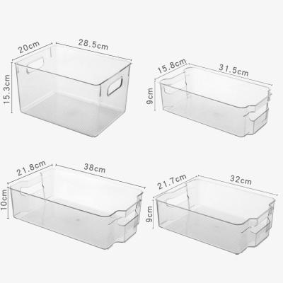 China Multifunctional Widely Used Transparent Convenient High Quality Food Container Fridge Organizer Trash Cans for sale