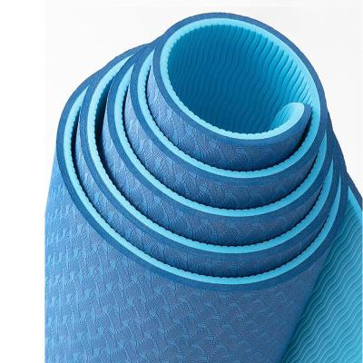 China Best Non Slip Non Slip Yoga Mat Single And Double Color Can Choose for sale