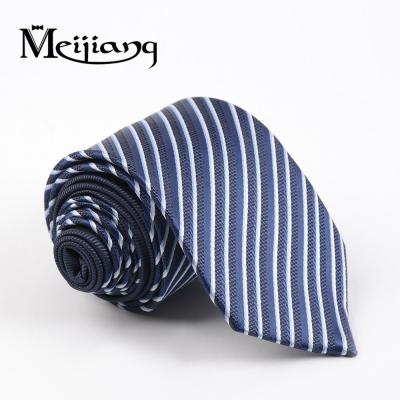 China FOR MEN'S CLOTHING China supplier designable hand made navy stripe woven ties for sale