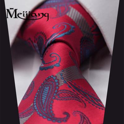 China Wholesale Fashion Luxury Colorful Silk Paisley Neck Tie For Men MJ TIE for sale