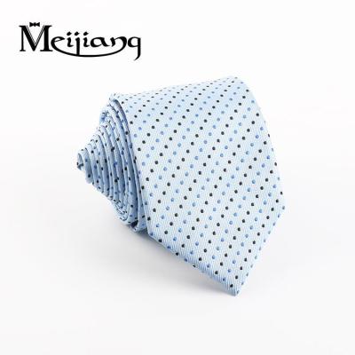 China Beautiful Jacquard China Factory Hot Sale Fashion Light Blue Bulk Silk Ties for sale