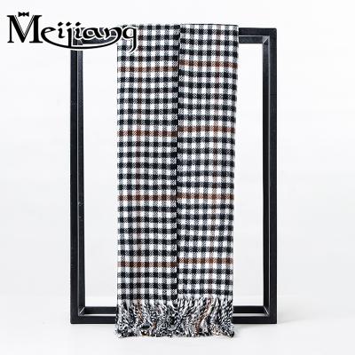 China ENGLAND best selling mens winter plaid shawl luxury long cashmere scarf pashmina for men for sale