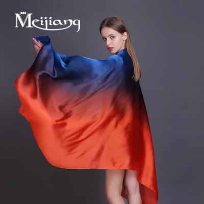 China Popular New Arrival Long Comfortable Soft Luxury Silk Scarf for sale