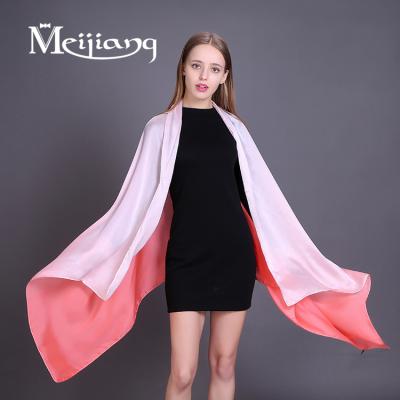 China Designable Custom Scarf High Quality Printed Elegant Long Silk for sale