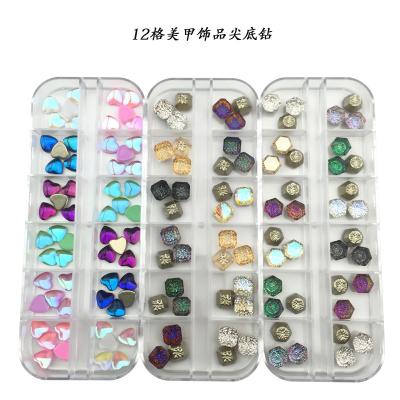 China Mixed Rock Opal Size DIY Resin Stone 3d Nail Art Shape Crystal Stone For Nail Art Decoration for sale