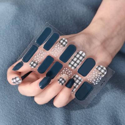 China Thinner Patterned Polish Nail Art Stickers 2021 Women Salon Full Beauty Nail Shapes For Nail Accesoires for sale