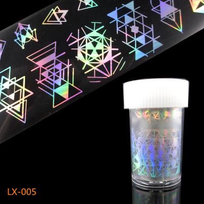 China Nail Art Decorations Accessories Sticker 4*100cm Manicure Silver Gold Foil Nail Art Decoration Laser Holographic Starry Nail Art for sale