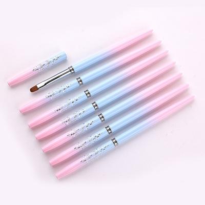 China Nail Art Beauty Acrylic Nail Builder OEM Nail Art Acrylic Brush with Kolinsky Hair for sale