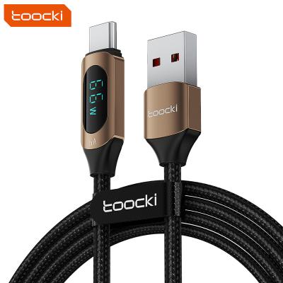 China 66W Fast Charging USB C Cable 6a 66w USB C Cable 6a 66w Super Fast Charging Quality 66W Cable Digital Display Cable for sale