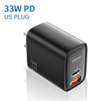 China Universal Chargers Adapters A+C Palladium Wall Charger For Mobile Phone/Laptop/Tablet/Travel Toocki Mini PD33W Headphones Super Fast Adapter Hot Popular for sale