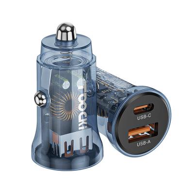 China 45W Car Charger New Arrival Fast Charging Dual Port Usb Car Charger Dual USB Car Charger 45W Fast Car Charger for sale