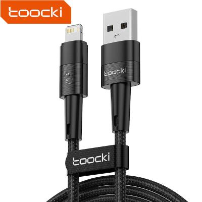 China 2.4A Fast Charging Toocki Customized Apple logo lightning to usb a cable 1m usb to original lightning cable iphone usb cable for sale