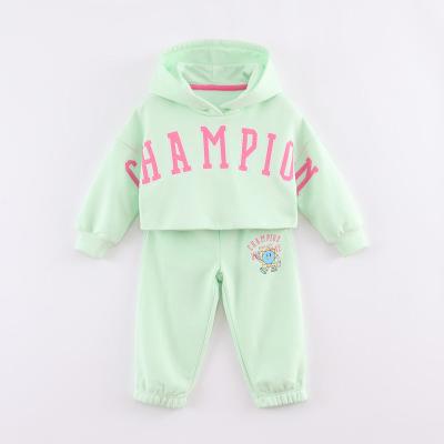 China 220120 spring girls cotton washable marc&janie sports clothing set children's cute fashion casual sports suit for sale