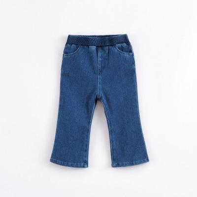 China Marc&janie Sustainable Girls Spring Autumn Knitted Stretch Jeans Children's Pants Baby Toddler Girls Denim Pants 221558 for sale