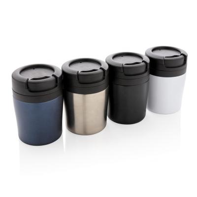 China Modern Design 160ml Mini Coffee Tumbler With Revolve Cheap Price Viable Lid pp S/S 201 Portable Inner Inner Coffee Mug Cup for sale