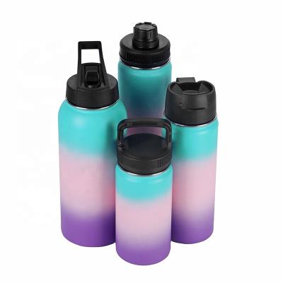 China 32oz 40oz Amazon Large Capacity Custom Wide Mouth Viable Hot Selling Stainless Steel And Vacuum Insulated Water Bottle With Straw for sale