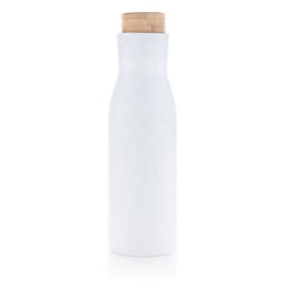 China 17oz 500ml viable hot sale kola-shape vacuum insulated water bottle with bamboo steel lid leak-proof sports bottle for sale