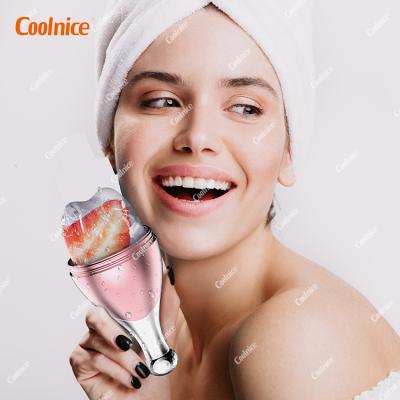 China Coolnice Patent Beauty Tool Ice Face Roller Ice Globe Massager Ice Ball Stocked Facial Silicone For Face Eye for sale