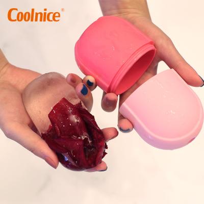 China Face Cold Body Relaxation Skin Blood Vessels Removal Beauty Roller V Face Massage Lifting Silicone Mold for sale