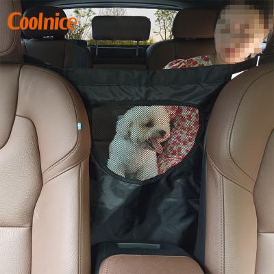 China Breathable Pet Car Barrier Mesh Back Seats Dog Isolation Net Carry Dogs Safety Travel Separation Net Guard for sale