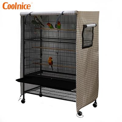 China Breathable Soft Oxford Mesh Airy Bird Skirt Cage Cover Bird Seed Catcher Cover for sale