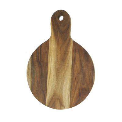 China Sustainable Wholesale Classic Acacia Wooden Cheese Serving Board With Handle For Party Marry for sale