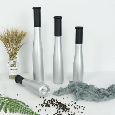 China New Design Viable Wholesale Baseball Bat Shape Salt And Pepper Mill Rubber Wood Grinder for sale