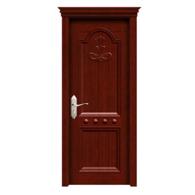 China Best Price Waterproof High Quality Antique Carved Bedroom Solid Wood Door Durable Waterproof Wooden Door for sale