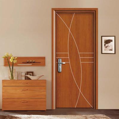 China Modern wood composite Dubai UAE wpc wooden door waterproof for sale