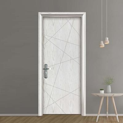 China Waterproof wpc door shower room foam insulated pvc skin doors foam pvc door profile for sale