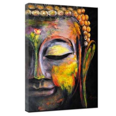 China Modern Buddha Face Abstract Oil Paintings On Canvas for sale