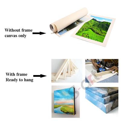 China Custom Waterproof+ECO-Friendly High Resolution Canvas Print 5 Panel Photo Stretch Ready To Hang for sale