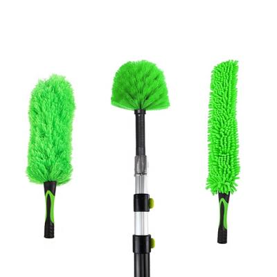 China Viable flexible microfiber cobweb duster fpr household cleaning Kit Microfiber brush for window squeegee cleaning for sale