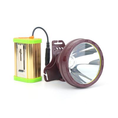 China Portable camping TL-23 (1 LED 30W) lithium battery miner led head light LED rechargeable headlight for miner for sale