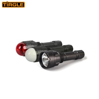 China Alarm Flashlight Electric Charging Torch Light Camping Diving Torch 10000 Lumen for sale