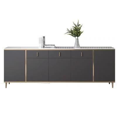 China Modern Modern Light Wood Sideboard Hotel Luxury Sideboard Buffet for sale