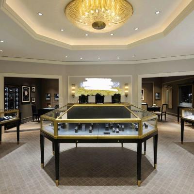 China Versatile Luxury Jewelry Counter Showcase Countertop Display Case Anti Rust for sale