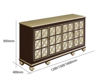 China Sala de estar de madera sólida de los gabinetes neoclásicos europeos de la habitación contra el gabinete de almacenamiento de la pared en venta