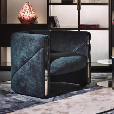 China Italian Light Luxury Armchair Premium Sense Of Leisure Fabric Single Sofa Chair for sale