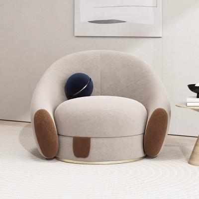 China Fabric Swivel Sofa For Guest Rooms In Star Rated Hotels Single Chair With Armrests for sale