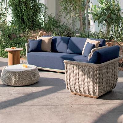 China Luxury Five-Star Hotel Outdoor Rattan Sofa Combination 6 seating for sale