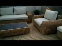 Traditional Modern Luxury Outdoor Furniture Set For Hotel Garden Wicker Rattan Sofa Set