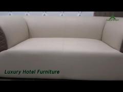 Leather Luxury Hotel Furniture Sofa Set Modern Design For Living Room