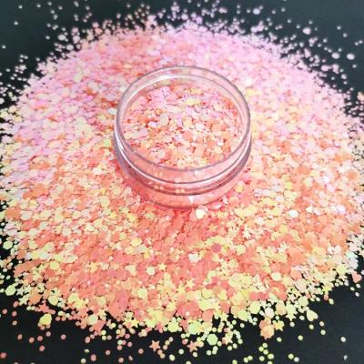 China CUPS Nails Bulk Bulk Custom Chunky Color Change Chameleon Shift Shimmer Glitter For Makeup Body for sale