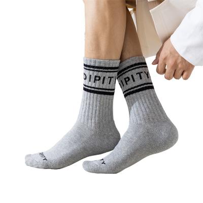 China QUICK DRY RJ II 0824 Custom Woven Socks Crew Socks Cotton Man Sock Private Your Label Bamboo Oem Designer Custom Design Own Logo Men Dress for sale