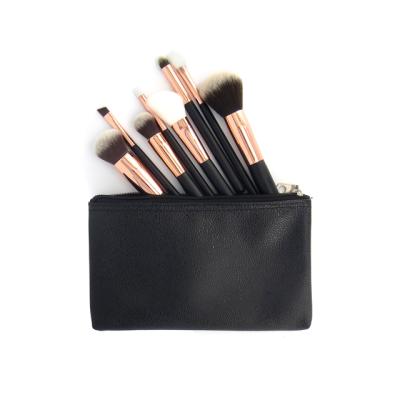 China Synthetic Smudge Brush 8pcs Private Label Professional Brush Make Up Brush Set Customized LOGO Cosmetic Tools Black Wooden Hair Soft Black for sale