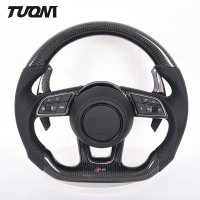 China S7 Rs6 Alcantara Audi Carbon Fiber Steering Wheel 2022 New Style Leather for sale