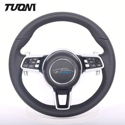 China Black Full Leather Alcantara Sport Custom Porsche Steering Wheel 2022 350mm for sale