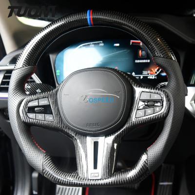 China Fashion Leather Bmw E90 Carbon Fiber Steering Wheel C Standard Diameter for sale