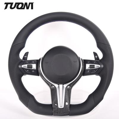 China Sports Perforated Smooth Leather Steering Wheel OEM ODM For BMW for sale